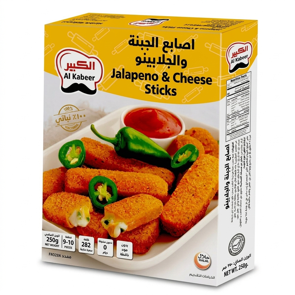 Al Kabeer Jalapeno & Cheese Sticks 250 g