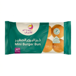 Atyab Mini Burger Buns, 8 Pieces