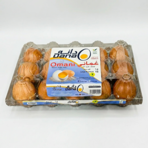 Dana Omani Brown Fresh Eggs Large, 15 Pieces