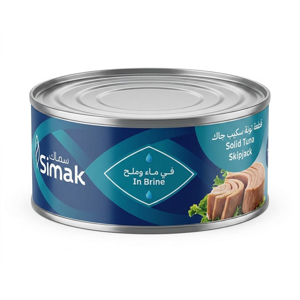 Simak SkipjackTuna Solid in Brine, 185g